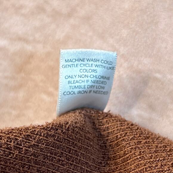 CJ Banks Vintage Y2K Corduroy Midi Skirt Pleated Slit Brown Tan Women's 14W NWT - Picture 8 of 8